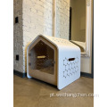 simplicidade prática montar interno de lona grande sala de madeira sólida varanda de madeira gato de madeira para animais de estimação casa destacável